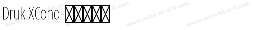 Druk XCond字体转换